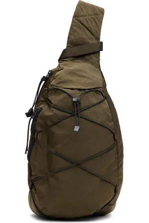 C.P. Company Green Nylon B Crossbody Backpack