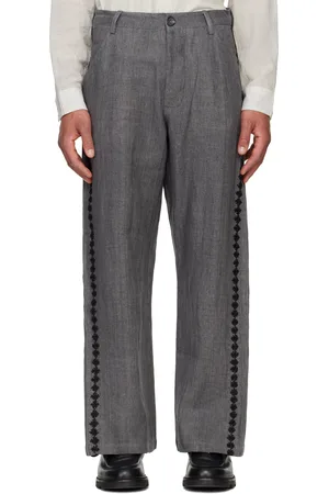 Kartik Research Gray Wide Leg Trousers