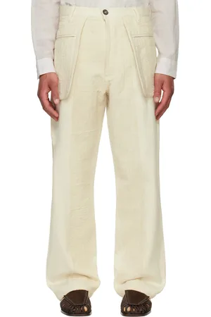 Kartik Research Beige 3D Pocket Jeans
