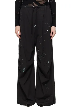 Maison Margiela Black Light Cotton Poplin Trousers