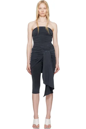 Alexander Wang Gray Pre-Styled Wrap Catsuit