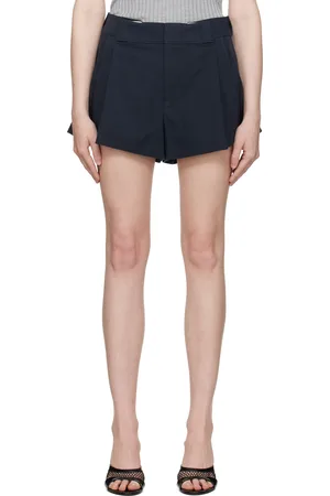 Alexander Wang Box-Pleated Workwear-Inspired Shorts