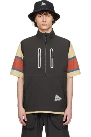 and wander Gray Gramicci Edition Brushed Nylon Vest