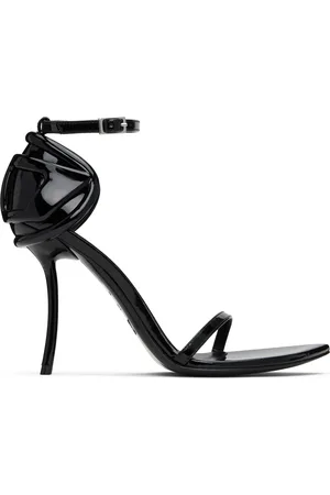 Diesel Black D-Ten&Half Heeled Sandals
