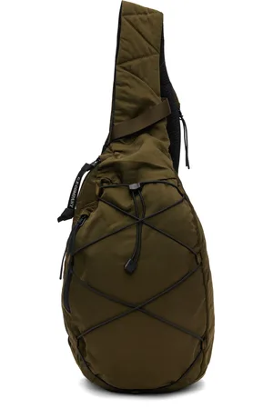 C.P. Company Khaki Nylon B Crossbody Rucksack Bag
