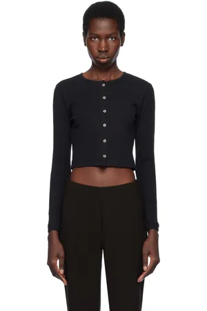 Leset Pointelle Crop Cardigan
