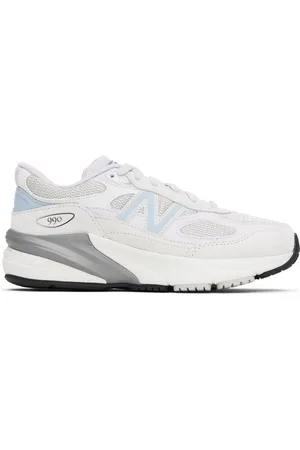 New Balance Big Kids Gray & Purple 990v6 Sneakers