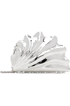 J.W.Anderson Silver Shell Clutch