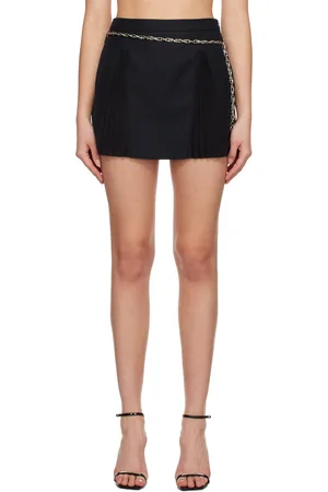 lesugiatelier Navy Chain Miniskirt