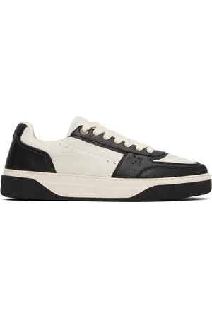 Represent Black & Off-White Initial Sneakers