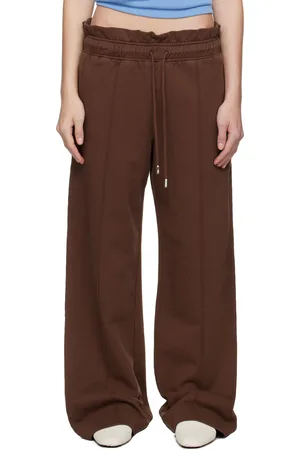 J.W.Anderson Brown Gathered Waist Track Pants