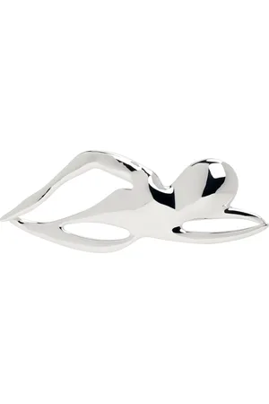 Tory Burch Silver Swimmer Brooch