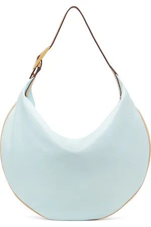 Tory Burch Blue Patent Balloon Bag