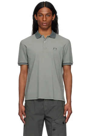C.P. Company Gray Tacting Piquet Polo