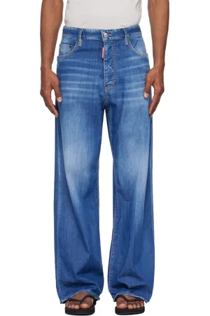 Dsquared2 Blue Summer Lovers Medium Wash Loose Jeans
