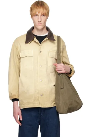 Auralee Beige Organic Cotton Duck Jacket