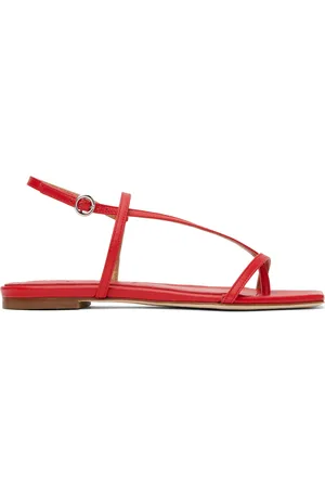 Aeyde Ella Leather Toe-Post Sandals