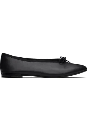 Repetto Black Lilouh Almond Toe Ballerina Flats