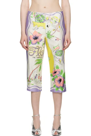 Anna Sui Multicolor Florida Capri Trousers
