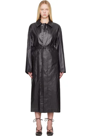 LEMAIRE Black Light Belted Coat