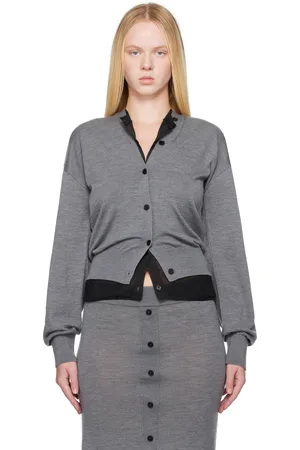 ALAINPAUL Gray Knit Bascule Cardigan