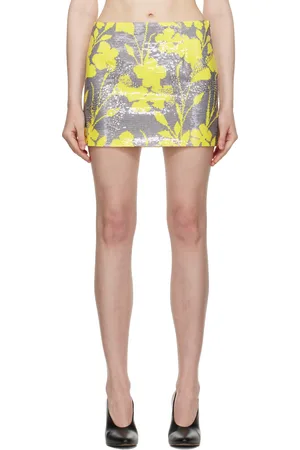 16Arlington Gray & Yellow Haile Miniskirt