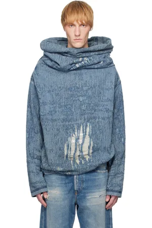Diesel Blue D-Umbrix-Fsg Denim Turtleneck
