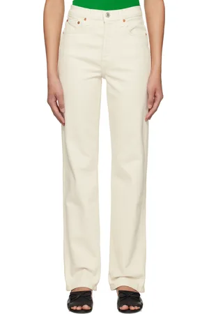 RE/DONE Off-White Comfort Stretch 90s High Rise Loose Jeans