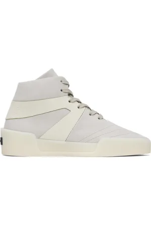 FEAR OF GOD Gray & Off-White Basketball Sneakers