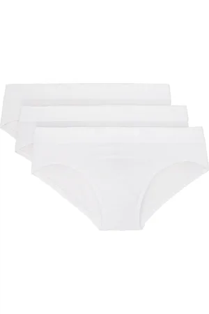 SKIMS Three-Pack White Stretch Briefs