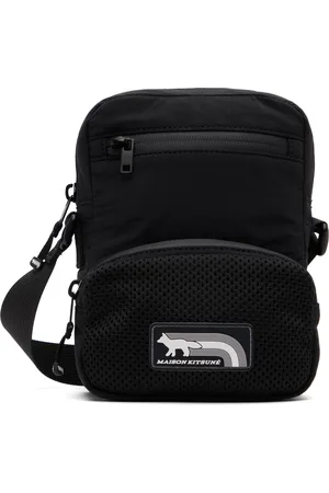 Maison Kitsuné Black Flash Fox Crossbody Bag