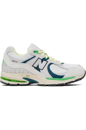New Balance Gray & Green 2002R Sneakers
