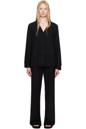 SKIMS Black Soft Lounge Sleep Pyjama Set