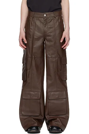 Deadwood SSENSE Exclusive Brown Prance Leather Pants