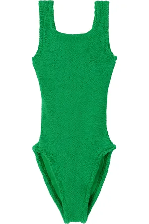 Hunza G Kids Green Classic Swimsuit