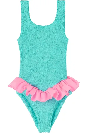Hunza G Kids Blue & Pink Duo Denise Swimsuit