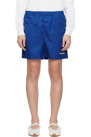 Sporty & Rich Navy Bold Health Nylon Shorts