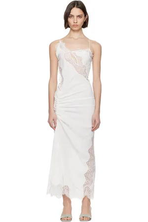 CHRISTOPHER ESBER Crimped Lace Cami Midi Dress