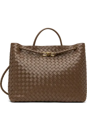 Bottega Veneta Taupe Large Andiamo Bag