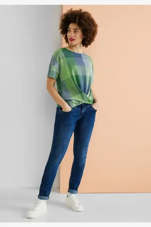 Street one T-Shirt im Karodessin