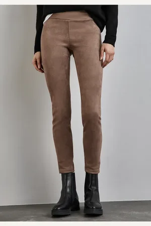 Street one Leggings im Velours-Look
