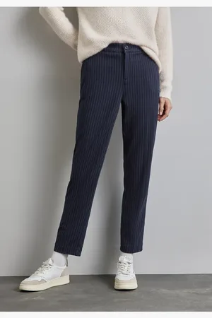 Street one Chino im Nadelstreifen-Look