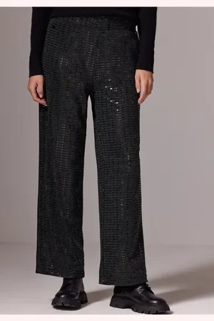 Street one Wide Leg Hose mit Pailletten