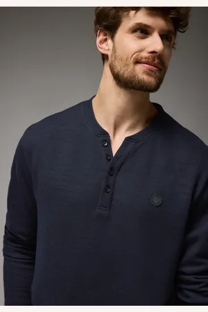 Street one Henleyshirt im Melange-Look