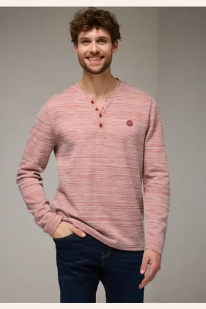 Street one Henleyshirt im Melange-Look