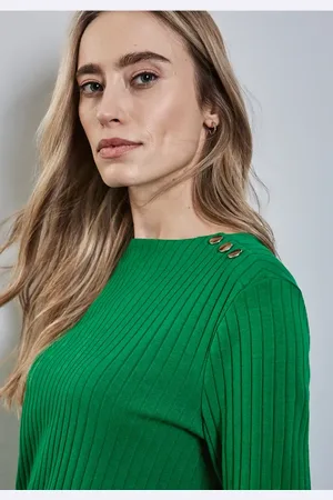 Street one Langarmshirt mit Knopfdetail