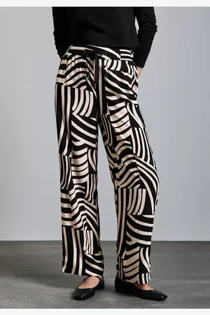 Street one Gemusterte Wide Leg Hose