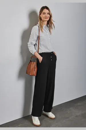 Street one Wide Leg Twill Hose