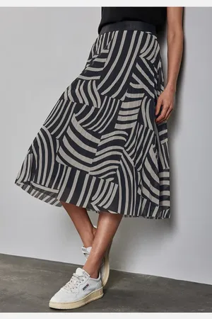 Street one Mesh-Plissée-Rock mit Print