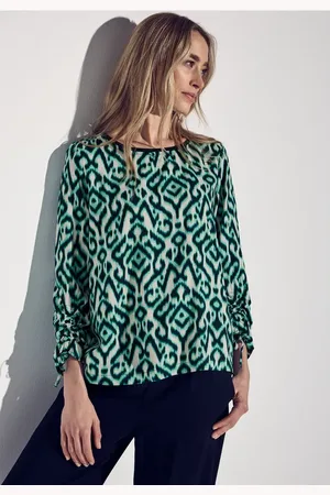 Street one Bluse mit Raffung am Arm